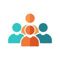 User Group Icon for Teamwork and Community Concept Royalty Free Stock Photo