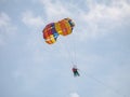 Parasail While Being Pulled by a Boat Royalty Free Stock Photo