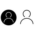 User icon vector. Person illustration sign. account symbol. client logo.