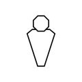 User icon vector. Person illustration sign. account symbol. client logo.