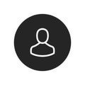 User icon vector. Simple user sign in modern design style for web site and mobile app. EPS10 Royalty Free Stock Photo