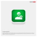 User Idea icon Green Web Button Royalty Free Stock Photo