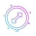 User Interface button icon design vector Royalty Free Stock Photo