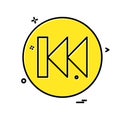 User Interface button icon design vector Royalty Free Stock Photo