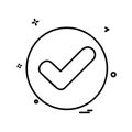 User Interface button icon design vector Royalty Free Stock Photo