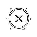 User interface button icon design vector Royalty Free Stock Photo