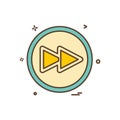 User interface button icon design vector Royalty Free Stock Photo