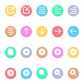 User Interface - 20 icons image. Royalty Free Stock Photo