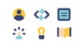 User Interface and Development Icons, vector design Generative AI Royalty Free Stock Photo
