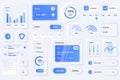 User interface elements for finance mobile app. Unique neumorphic design UI, UX, GUI, KIT elements template. Neumorphism Royalty Free Stock Photo