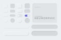 User interface elements for mobile app. Notification Symbol set on white background Royalty Free Stock Photo