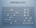 User interface elements with transparency Royalty Free Stock Photo