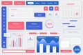 User interface elements. Web ui element, mobile applications and web sites responsive design. Buttons, tools and Royalty Free Stock Photo