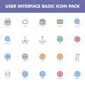 User interface icon pack isolated on white background. for your web site design, logo, app, UI. Vector graphics illustration and Royalty Free Stock Photo
