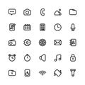 icon pack of user interface_part 1 Royalty Free Stock Photo
