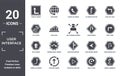 user.interface icon set. include creative elements as turn up arrow, turn left only, curve arrow, deviation arrows, updating arrow