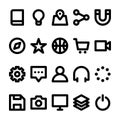 User Interface - 20 icons image. Royalty Free Stock Photo
