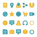 User Interface - 20 icons image. Royalty Free Stock Photo