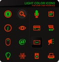 User interface icons set