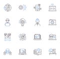 User interface line icons collection. Interactivity, Navigation, Feedback, Usability, Accessibility, Design