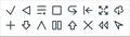 user interface line icons. linear set. quality vector line set such as back, cross, pause, plus, fullscreen, add list, go back,