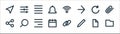 User interface line icons. linear set. quality vector line set such as folder, composed, timeline, share, refresh, align center, Royalty Free Stock Photo