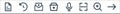 User interface line icons. linear set. quality vector line set such as foward, search, barcode, microphone, add, email, history