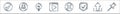 user interface line icons. linear set. quality vector line set such as marker, upload, protection, cancel, video player, idea,