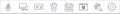 User interface line icons. linear set. quality vector line set such as setting, brush, touch, calendar, delete, id card, computer Royalty Free Stock Photo