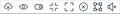 User interface line icons. linear set. quality vector line set such as silent, transform, multiply, maximize, minimize, toggle,