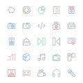 User Interface Line Vector Icons 38 Royalty Free Stock Photo