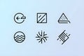 Set of vector design elements 6. Royalty Free Stock Photo