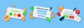 User interface. A set of flat UI and UX elements: dialog box, tab, button, modal window. Collection Royalty Free Stock Photo