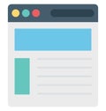 user interface, web design, Isolated Vector icons that can be easily modified or edit Royalty Free Stock Photo