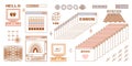 User Interface y2k stickers. Retro icon browser, buttons, screen computer, document thumbnails, loading progress bar Royalty Free Stock Photo