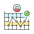 user journey map ux ui design color icon vector illustration