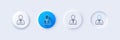 User line icon. Profile Avatar sign. Line icons. Vector