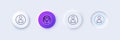 User line icon. Profile Avatar sign. Line icons. Vector