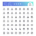 User Line Icons Set