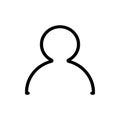 User, linear icon. One of a set of linear web icons Royalty Free Stock Photo