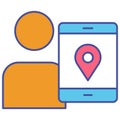 User location Isolated Vector icon which can easily modify or edit