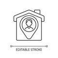 User location linear icon