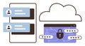 Cloud-based User Login and Data Protection with Secure Password Encryption Royalty Free Stock Photo