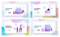 User Manual Instructions or Guidance Booklet Website Landing Page Set. Customer Support Center