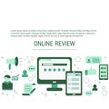 User online reviews concept