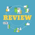 User online reviews concept