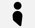 User Person Shape Figure of a Man Human Manager Account Profile Admin Icon Black White Symbol Sign Graphic Illustration