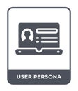 user persona icon in trendy design style. user persona icon isolated on white background. user persona vector icon simple and