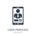 User Persona icon. Trendy flat vector User Persona icon on white
