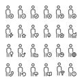 Personal icon set Royalty Free Stock Photo